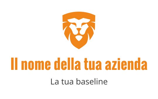 Logo di un leone arancione per l'industria dei tigri, con uno stile audace e moderno.