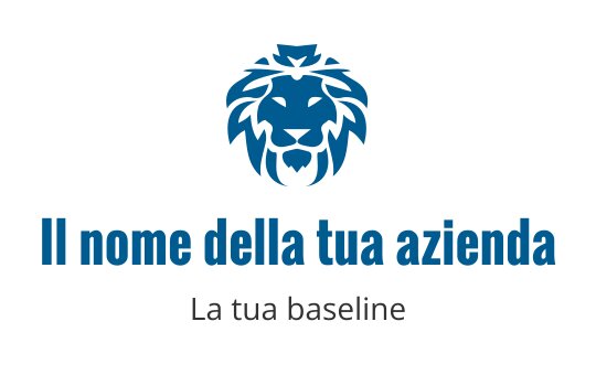 Logo turchese con un leone stilizzato, che rappresenta forza e coraggio nel settore dei tigri.