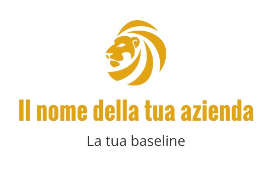 Logo di un leone dorato per l'industria dei tigri, con uno stile audace e moderno.