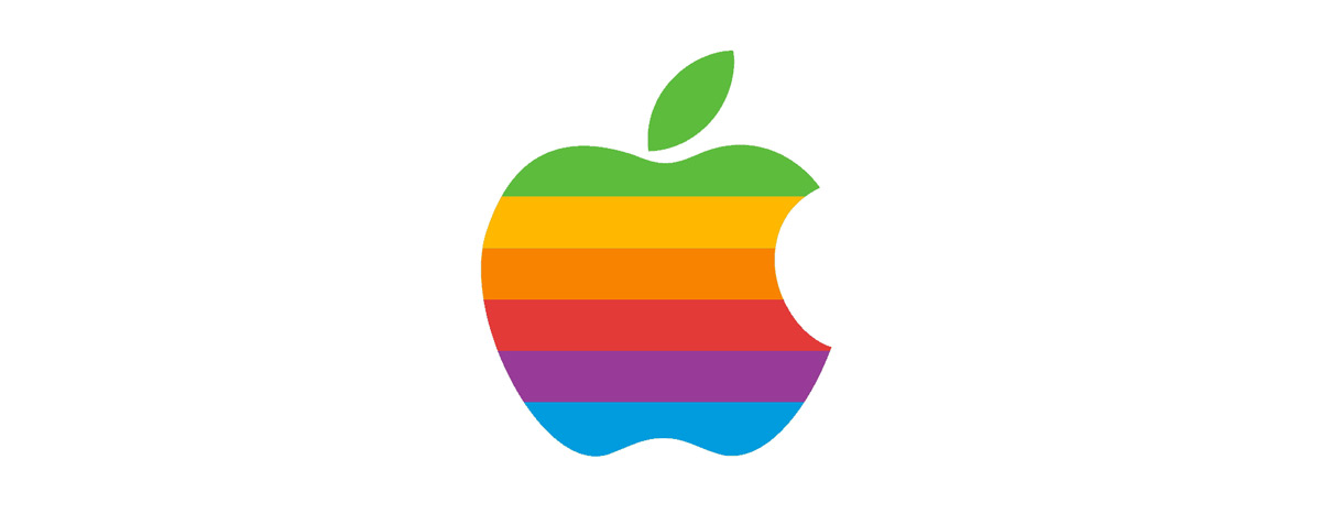 Il logo Apple arcobaleno