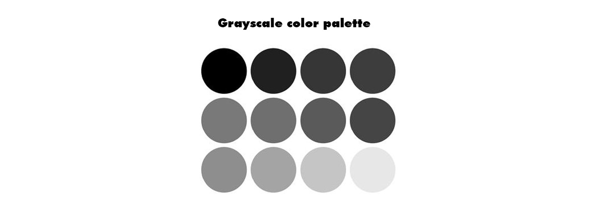 Ruota dei colori in scala di grigi