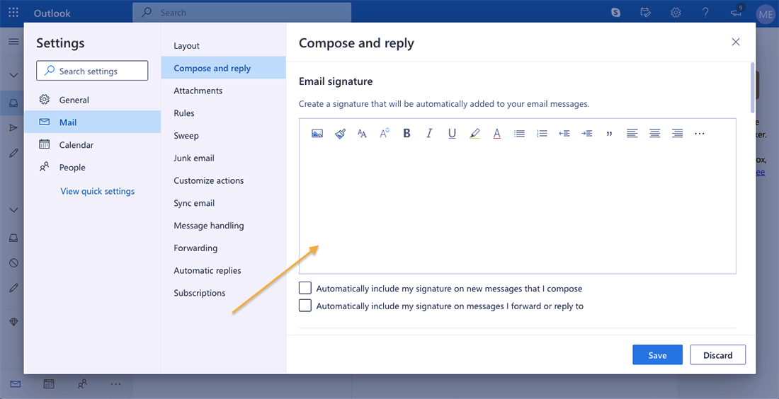 Come creare una firma email con Outlook