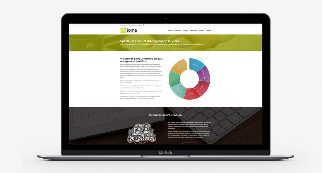 Loma consulting sito web vista laptop