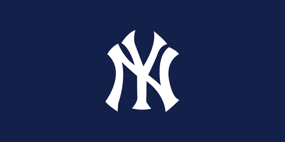 Logo dei New York Yankees su sfondo navy