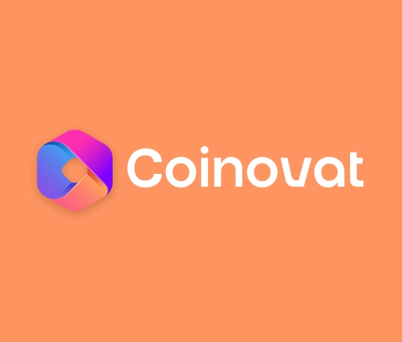 Logo moderno di criptovaluta con sfumatura