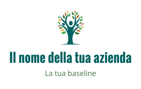 Logo di un albero vibrante con foglie colorate e una figura umana