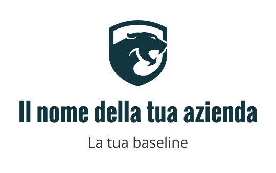 Logo di scudo audace con testa di leone stilizzata in verde acqua