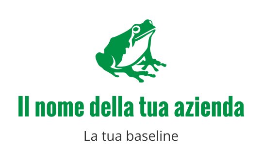 Logo di una rana verde moderna con un aspetto giocoso e amichevole