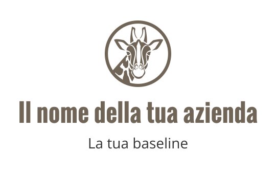 Logo di una capra giocosa all'interno di un contorno circolare