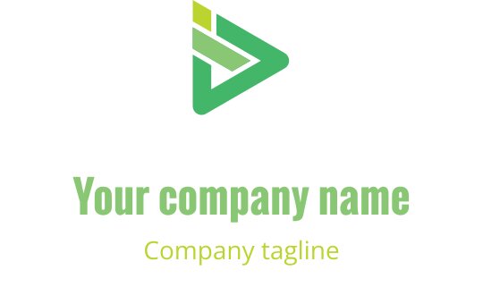 Design del logo moderno con una combinazione di colori lime e oro