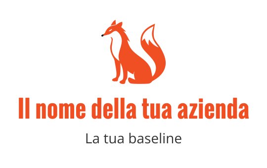 Logo di una volpe arancione stilizzata con un aspetto moderno e elegante