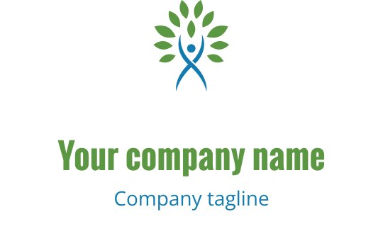 Logo moderno in turchese e verde con forma a scudo