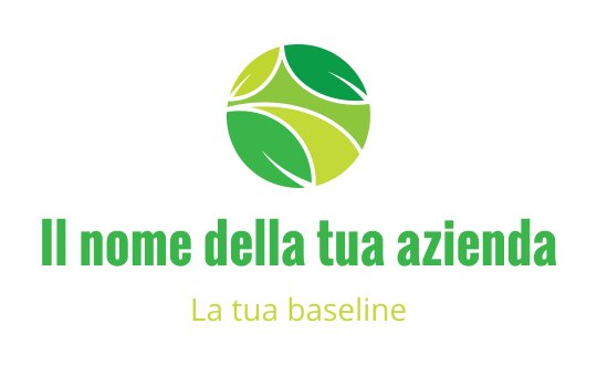 Design del logo circolare moderno con foglie verdi e una palette di colori vivaci