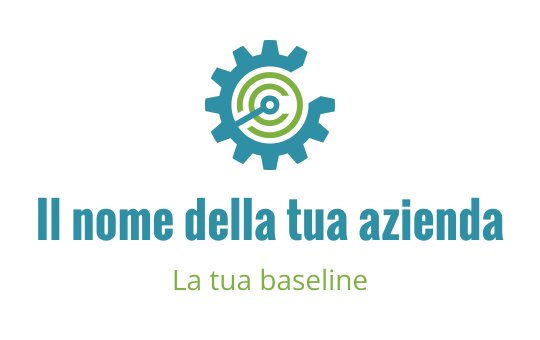 Logo di ingranaggi moderni con un motivo circolare e accenti blu