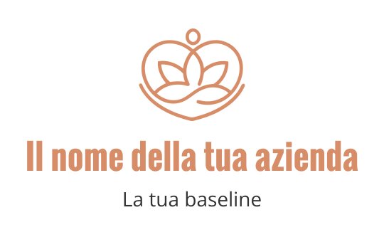 Design del logo elegante con foglie intrecciate e forma di cuore