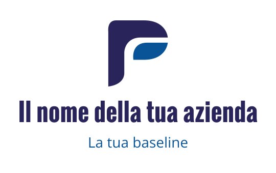 Logo moderno blu e viola con una lettera P stilizzata