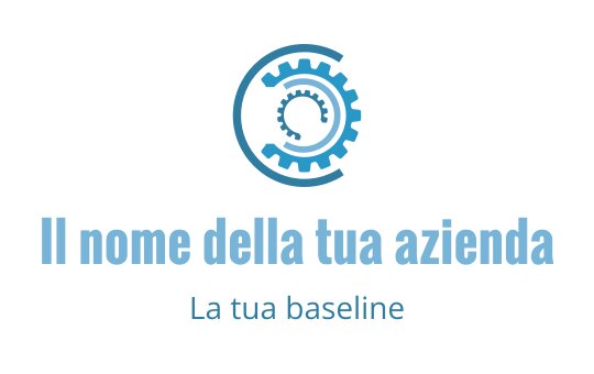 Logo design moderno blu con ingranaggi, elementi circolari e tipografia pulita