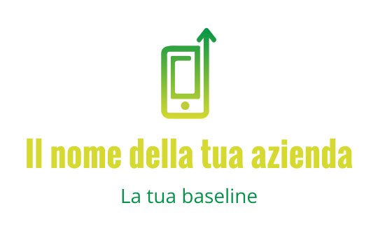 Design del logo moderno con uno smartphone e una freccia verso l'alto in verde e giallo