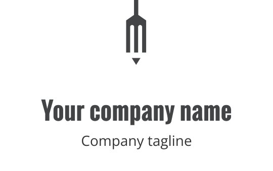 Logo moderno grigio con forme astratte e linee dinamiche