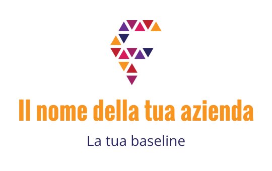 Logo design geometrico colorato con forme triangolari in diverse tonalità