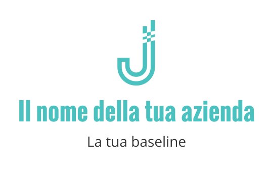Logo moderno in turchese con una lettera J stilizzata e curve