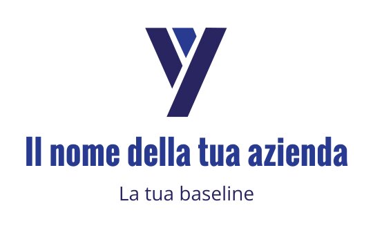 Logo moderno blu e grigio scuro con una lettera V stilizzata