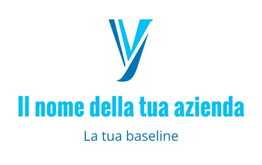Logo moderno blu e verde acqua con elementi stilizzati della lettera V
