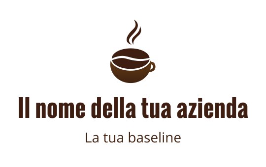 Logo di tazza di caffè con vapore e tonalità marroni