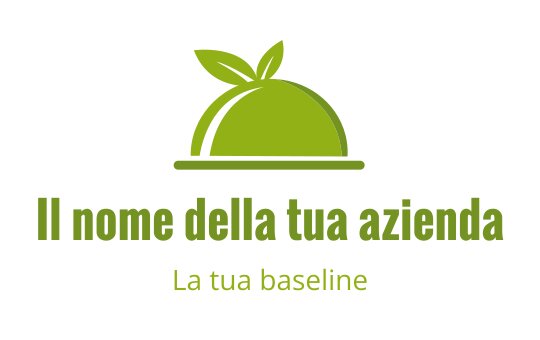 Logo moderno verde con una cupola arrotondata e foglie