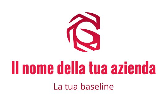 Logo moderno rosso e grigio con una lettera G stilizzata
