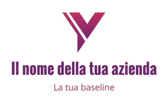 Logo moderno geometrico con una lettera V stilizzata in colori sfumati