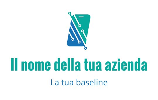 Design del logo moderno con uno smartphone stilizzato e linee di circuito