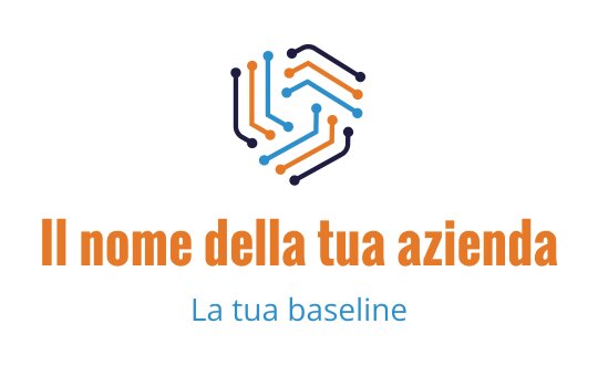 Design del logo esagonale moderno con linee colorate interconnesse