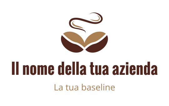 Logo di chic dei chicchi di caffè con vapore e tonalità terrose
