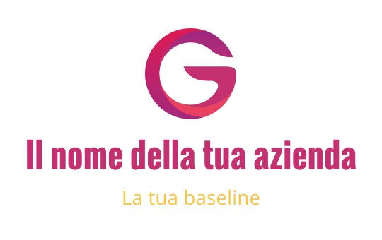 Logo circolare moderno con una lettera G stilizzata in colori sfumati