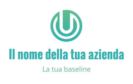 Logo moderno in turchese con un emblema circolare e tipografia audace