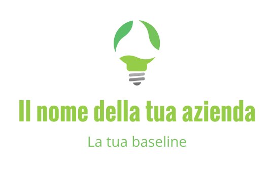Logo di lampadina moderna con accenti di foglia verde