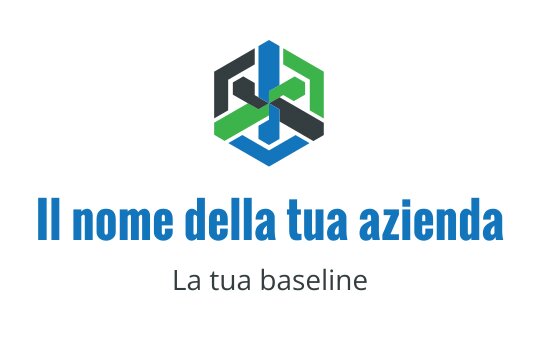 Logo moderno geometrico con forme intrecciate in blu, verde e grigio