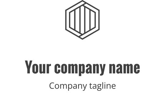 Logo design elegante con un motivo di linee grigie continue