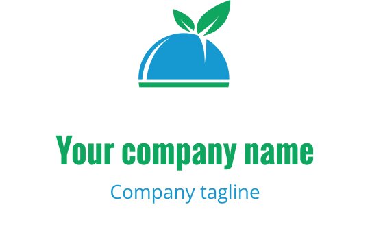 Logo moderno blu e verde acqua con campane stilizzate