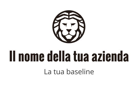 Logo di testa di leone audace con dettagli intricati e linee forti