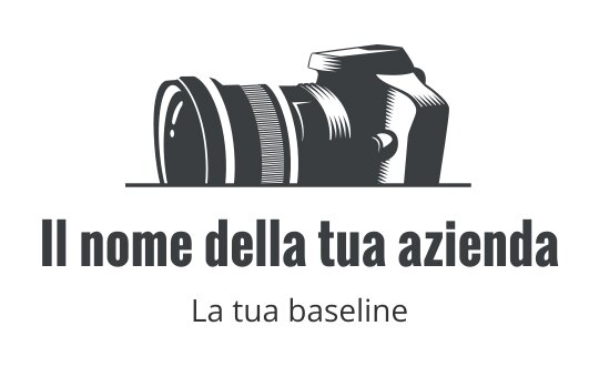 Logo di una fotocamera moderna con uno stile elegante e minimalista
