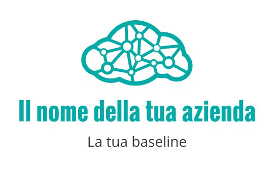 Logo moderno del cervello con linee interconnesse in turchese