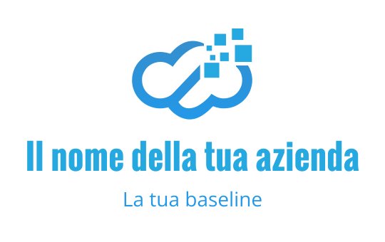 Logo moderno blu a forma di nuvola con elementi pixelati