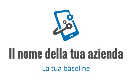 Logo moderno con uno smartphone, ingranaggi e una freccia circolare