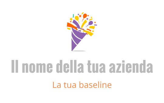 Logo di un cappello da festa colorato con coriandoli e stelle