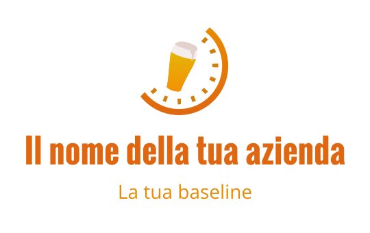 Design del logo moderno con elementi di bicchiere di birra e orologio circolare