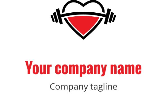 Logo audace con una forma triangolare rossa sopra un testo stilizzato
