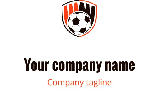 Logo design di uno scudo calcistico bold in bordeaux e rosso con forme dinamiche