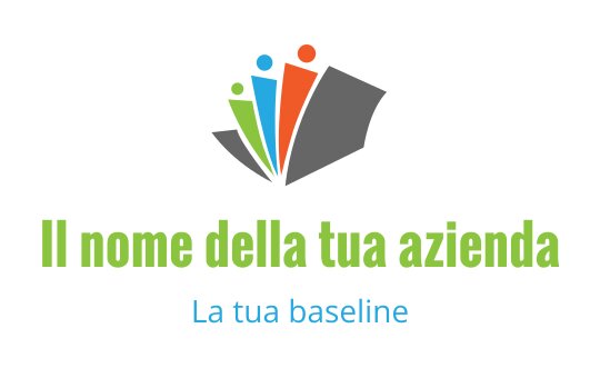 Logo colorato con figure astratte e forme dinamiche